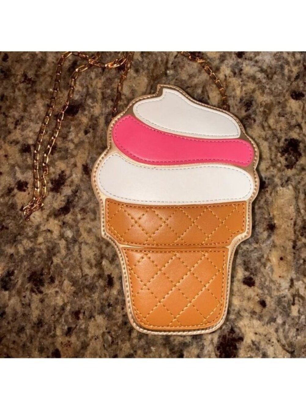 Ice Cream Cone Crossbody Bag